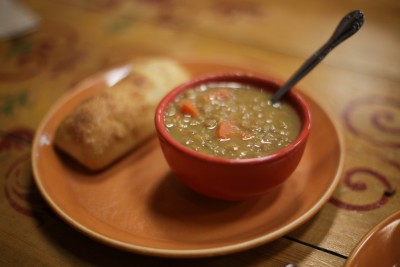 Delicious lentil soup